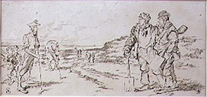 The Roadmen disturbed by the Golfers, illustration from 