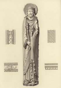 Clovis I, from the Church of Notre Dame De Corbeil by Henry Shaw