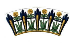 (detail) from an enamelled dish, early 17th century by Henry Shaw