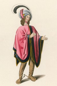 Figure, c.1480, from the British Museum, Royal MS 19 C VIII