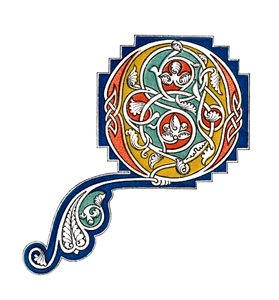 Initial Letter Q, 13th Century, 1843