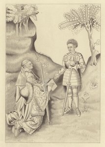 John Lydgate Presenting His Book to the Earl of Salisbury by Henry Shaw
