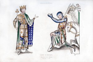 King and knight by Henry Shaw