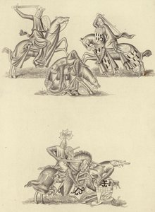 Knights fighting