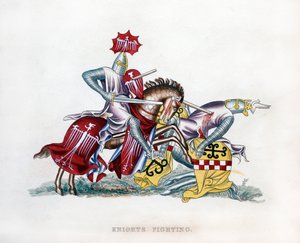 Knights fighting