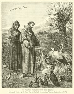 St Francis preaching to the birds