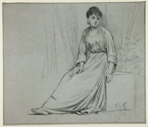 Seated Woman Facing Right