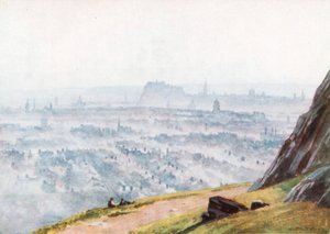 Edinburgh from Salisbury Crags - Evening