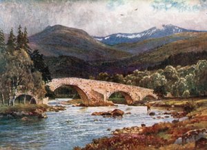 Old Mar Bridge and Lochnagar, Aberdeenshire
