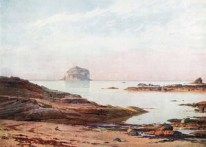 The Bass Rock - A Tranquil Evening by Henry Sutton Palmer