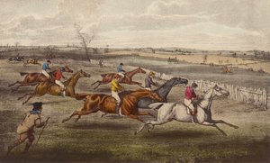 A Steeple-Chase by Henry Thomas (after) Alken