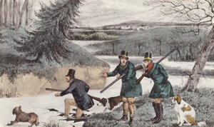 Mytton Shooting in Winter by Henry Thomas (after) Alken