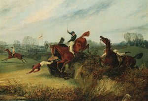 An Incident in the Lucas Winter Meeting by Henry Thomas Alken