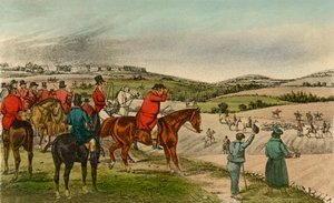 Mr. Jorrocks telegraphs the Fox by Henry Thomas Alken