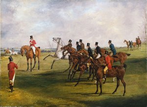 The Grand Leicestershire Steeplechase, March 12, 1829: The Start by Henry Thomas Alken