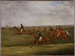 The Grand Leicestershire Steeplechase: Going the Pace by Henry Thomas Alken