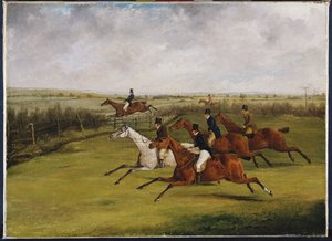 The Grand Leicestershire Steeplechase: The Field Becomes Select by Henry Thomas Alken