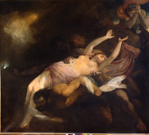 Eurydice kidnapped by Orpheus, Henry Thomson