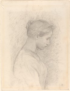A Young Woman in Profile by Henry Tonks