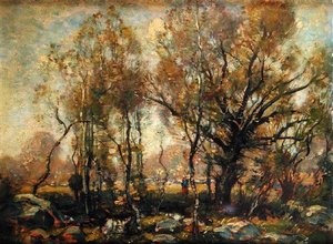 Figure in a Wooded Landscape