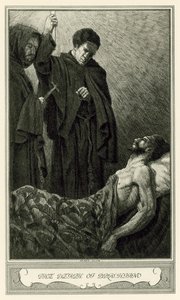 The White Devil by John Webster: The Death of Brachiano (lithograph)