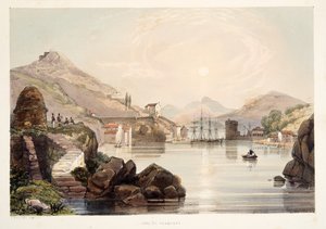 Port of Passages, from Sketches of Scenery in the Basque Provinces of Spain, with a Selection of National Music, pub. 1838