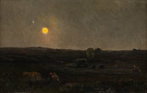 Full Moon, Picardy by Henry William Banks Davis