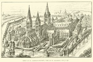 Abbey of St Germain-des-Pres, time of St Ignatius by Henry William Brewer