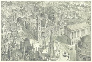 Birds-Eye View of Birmingham in 1886
