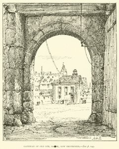 Gateway of Old Ste Barbe, Now Destroyed by Henry William Brewer