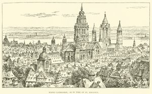 Mainz Cathedral, as in time of St Ignatius by Henry William Brewer