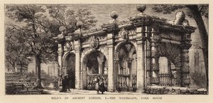 Relics of Ancient London, the Watergate, York House by Henry William Brewer