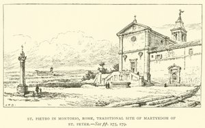 St Pietro in Montorio, Rome, Traditional Site of Martyrdom of St Peter by Henry William Brewer