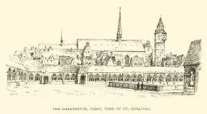 The Chartreuse, Paris, time of St Ignatius (engraving) by Henry William Brewer