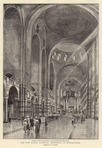 The New Roman Catholic Cathedral at Westminster by Henry William Brewer