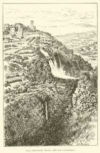 Villa Mecenate, Tivoli, and the Cascatelle by Henry William Brewer