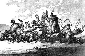 Hounds Throwing Off by Henry William Bunbury
