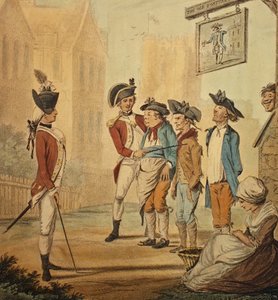 Recruits, published 1780 by Henry William Bunbury