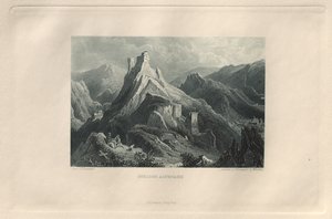 The Picturesque and Romantic Rhine: Altenahr Castle, 1928 by Henry Winkles