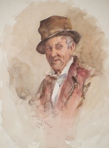 Portrait of a Man in a Top Hat by Henry Wright Kerr