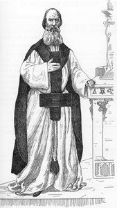 Portrait of Pierre Eugene Ventras (1807-1875) (Pierre-Michel-Elijah) worker pretending to be the reincarnation of the prophet Elijah, Drawing by Henry de Malvost from 