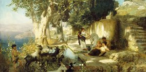 Sunny Afternoon at the Well by Henryk Siemieradzki