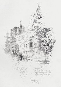 Brasenose College, Oxford, showing the room of English clergyman and writer Reginald Heber by Herbert (after) Railton