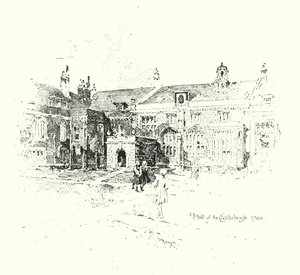 Hall at the Charterhouse, London by Herbert (after) Railton
