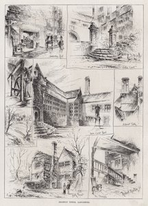 Hoghton Tower, Lancashire by Herbert (after) Railton