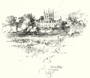 Merton College, Oxford by Herbert (after) Railton