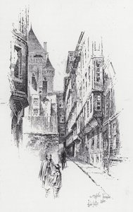 Middle Temple Lane by Herbert (after) Railton
