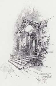 Old Doorway, Lamb Court by Herbert (after) Railton
