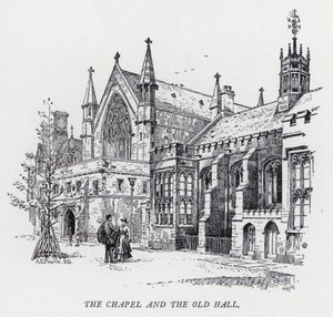 The Chapel and the Old Hall by Herbert (after) Railton