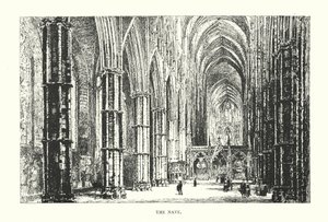 The Interior of the Nave by Herbert (after) Railton